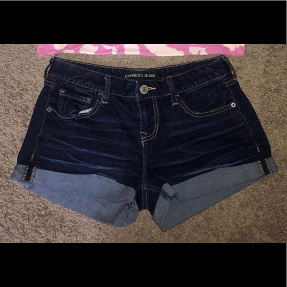 Express denim shorts